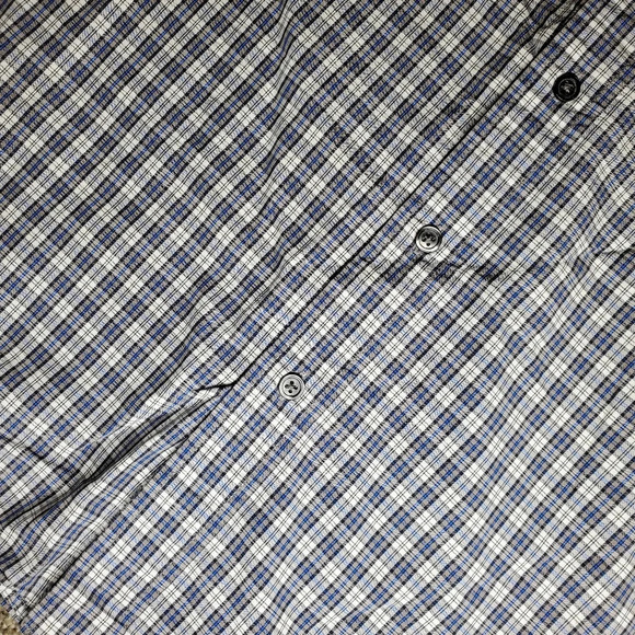 Eddie Bauer Men's Blue Plaid Short Sleeve Button Down Collared Shirt Size Small - Picture 6 of 12